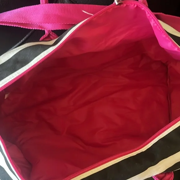 Victoria’s Secret black and white stripes bag - Picture 8 of 9